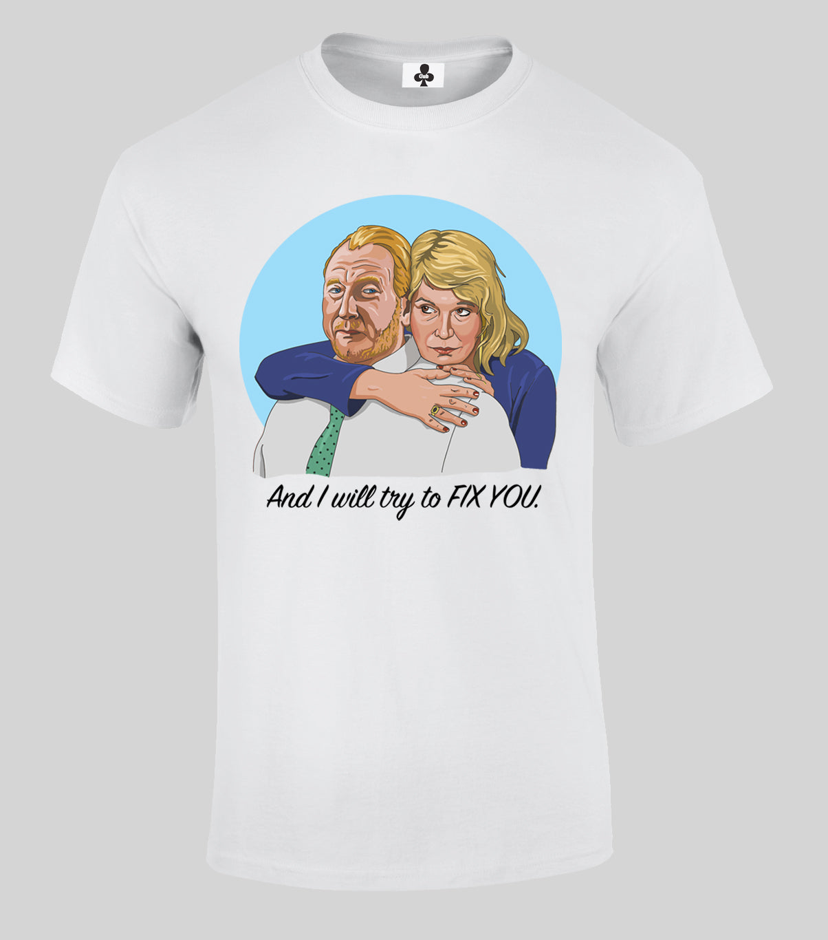 0135 - Pete & Dawn T-Shirt (Black)