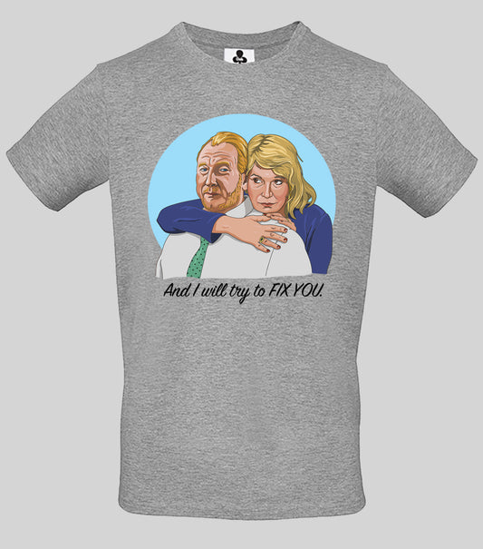0135 - Pete & Dawn T-Shirt (Grey)