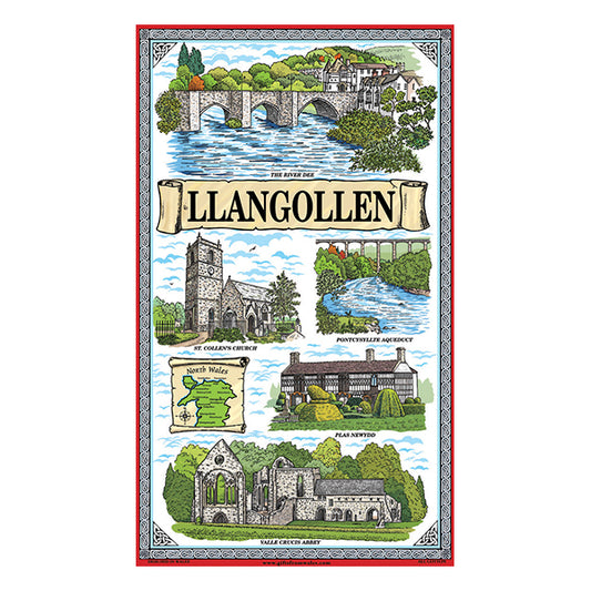 Llangollen Colour Tea Towel