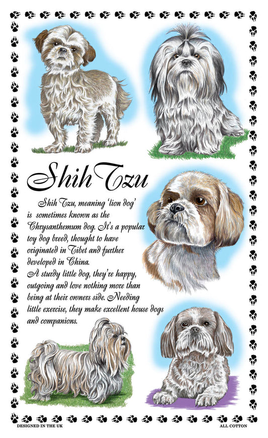 0387 - Shih Tzu Tea Towel